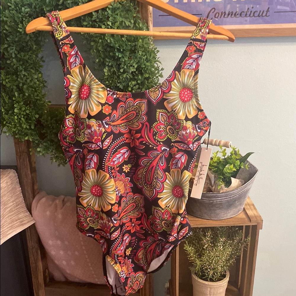 Floral Paisley One-Piece Swimsuit